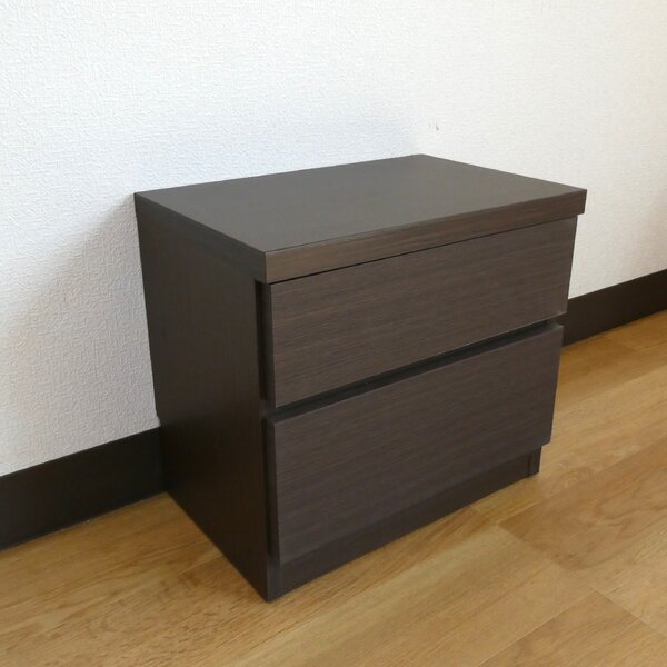 高い耐久性 頑丈 薄型チェスト タンス キャビネット /座れる整理 収納 ベンチ【2段 幅45cm ブラウン木目調】 奥行30cm 日本製 国産 『ウスピッタ』【完成品】 茶 頑丈でスリムなチェスト兼収納ベンチ 木目調のブラウンカラーでお部屋に馴染むデザイン 2段式で収納力抜群、