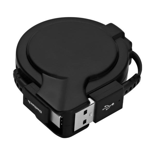 （まとめ） オウルテックkatamaki 片側一巻き取り式USB Type-C有線テレビ 架線 黒いこと 75糎 OWL-CBKRPAC75-BK 1個 【×3仕掛ける】 黒 片側から巻き取る助けになるなUSB Type-C有線テレビ 黒いこと色合いで今めかしいな青写真、長さ75糎で使いやすさ人並み外れた 3個仕掛けるでお得にGET 黒