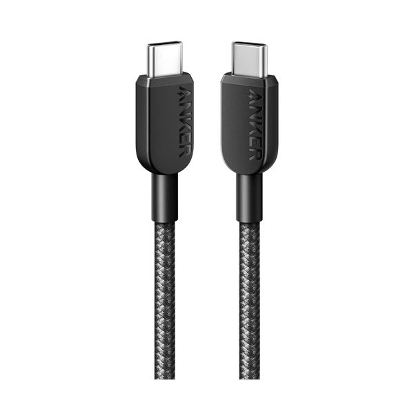（まとめ） アンカージャパン ANKER 310 高耐久ナイロン USB-C＆USB-Cケーブル 配線 0.9m ブラック A81E5011 1本 【×5セット】 黒 高耐久性を誇るナイロン製USB-C＆USB-Cケーブルがセットで5本 長さ0.9mのブラックカラーで、使い勝手も抜群 これ1本で充実したデータ転送や 5,989円