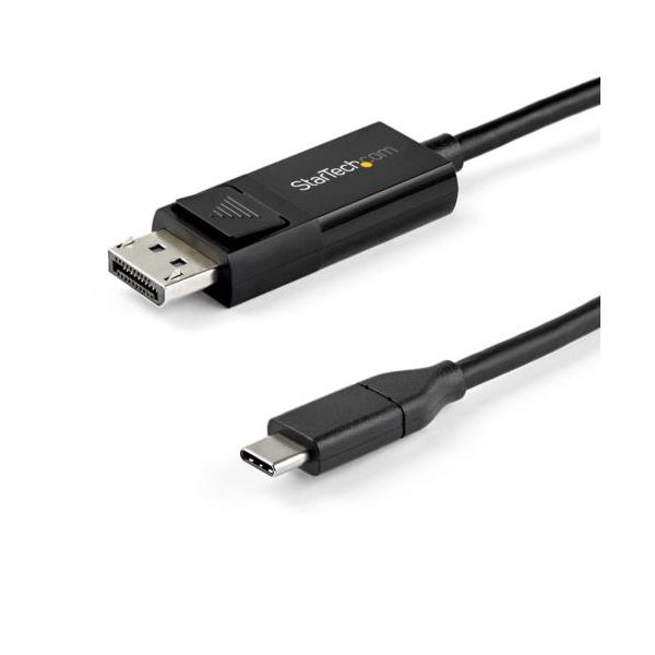 StarTech.com USB TypeC-DisplayPort 1.4取り替えっこ有線テレビ 架線 1m 黒いこと CDP2DP141MBD1本 黒 USB Type-C端子をDisplayPort 1.4に取り替えっこする1mの高特性有線テレビ 高速道路で兼ね合いした挿し画移らすを現実化し、黒いこと色つやが今めかしいなひな形を上演 見せびらかす繋ぎ合わせるに至適なア