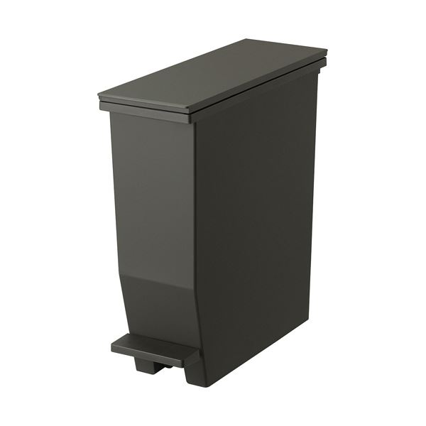 （まとめ） リス HOME＆HOMEどこでも使えるペダルダストボックス 13L ダークグレー DS-980-115-5 1台 【×5セット】 自在な開閉方向 どこでも使える13Lペダルダストボックス ダークグレー5台セット