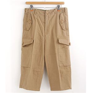 カナダ軍 コンバットパンツ レプリカ Sサイズ 7部丈 カーキー 綿100％ ミリタリーパンツ ミリタリーウェア 軍モノ 軍パン サバイバルゲームの必須アイテム カナダ軍風7部丈カーキパンツ アウトドアやトレッキングにも最適なミリタリーウェア 迷彩服やBDUとしても活躍