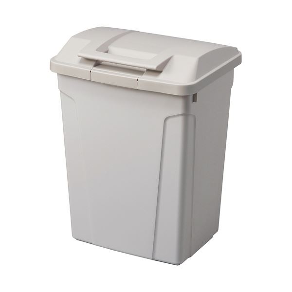（まとめ） アスベル ハンドル付 分別ペール 70Lライトグレー 1台 【×3セット】 手軽な開閉を実現する一体型ハンドル アスベルの70Lライトグレー分別ペールが3台セットでお得に
