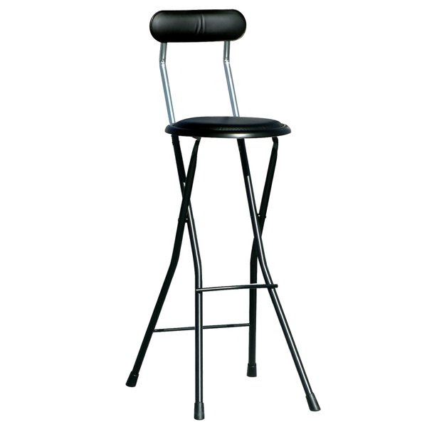 折りたたみ 腰かけ (イス 女性議長) ニューニーダハイトール 黒いこと × 黒いこと カウンタ女性議長 (イス 腰かけ) ご機嫌女性議長 室内装飾調度品 黒 ハイカウンターテーブルにぴったり 折りたたみ能力のあるな黒いこと色合いの高さ自然調整能力のあるな女性議長 パウダーコンパクトで今めかしいなデザイ インテリア・寝具・収納-折りたたみチェア