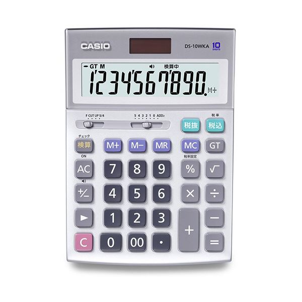 カシオ 本格実務電卓 10桁デスク (テーブル 机) タイプ DS-10WKA-N 1台 仕事のプロが愛用する、使いやすい10桁デスク (テーブル 机) タイプ電卓 カシオが贈る、本格実務をサポートする頼れる相棒 DS-10WKA-N、あなたの仕事を効率化し、時間を節約する最高のパートナー