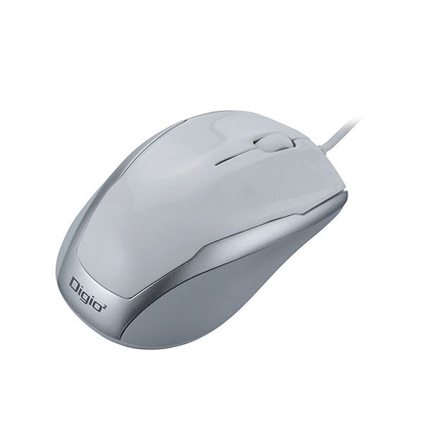 【5個セット】 Digio デジオ 場所を選ばず使える 有線3ボタンBlueLEDマウス ホワイト MUS-UKT92WX5 白 ホワイトカラーの有線マウス5個セット どこでも使える3ボタンBlueLEDで快適な操作 デザイン性抜群で作業効率アップ デスク (テーブル 机) ワークやゲームに最適 白