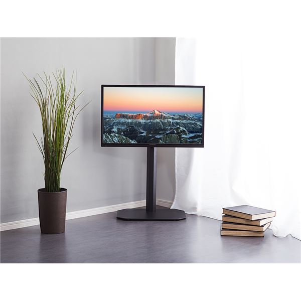 テレビ台 約幅49.5cm ブラック 八角壁寄せテレビスタンド ハードディスクホルダーセット 八角テレビスタンド専用 リビング 黒 収納力抜群のテレビスタンド HDDやWiFiルーターもスッキリ収納 幅49.5cmのスリムデザインでおしゃれにリビングを彩る 省スペースの八角壁寄せ設