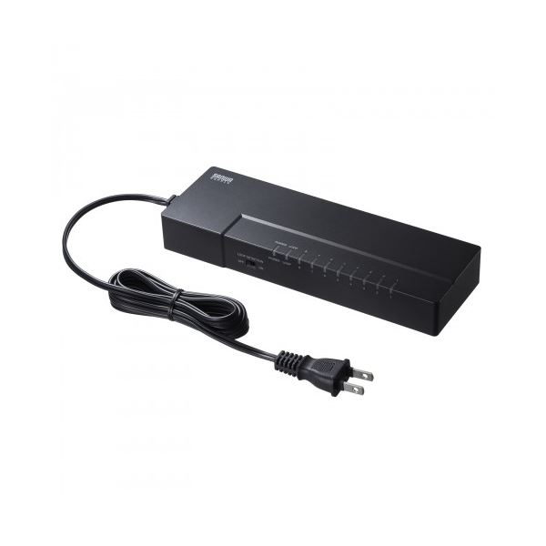 ギガビット対応 タップ型スイッチングハブ(8ポート・マグネット付き) LAN-GIGAT803BK 高速通信に対応した8ポートのタップ型スイッチングハブ マグネット付きで使いやすさも抜群 ネットワーク環境を一気にパワーアップ 快適なインターネット体験をお届けします|夢の小屋