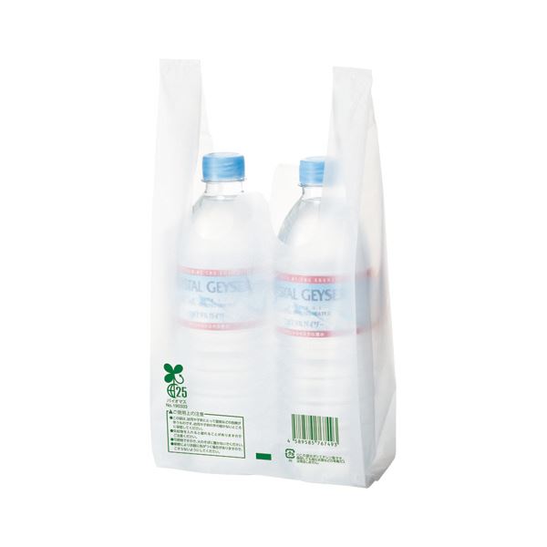 （まとめ） TANOSEEバイオマス配合レジ袋（乳白） 6号 1セット（1000枚：100枚×10パック） 【×5セット】 地球にやさしい、バイオマスパワーで作られたレジ袋 環境に配慮したTANOSEEバイオマスレジ袋（乳白）6号、1セット（1000枚：100枚×10パック）×5セット 無償配布可