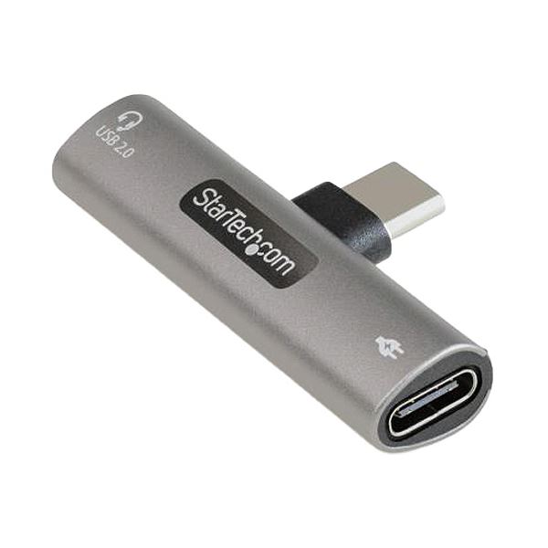 StarTech.com USB Type-C オーディオ変換アダプタ 60W PD充電対応 CDP2CAPDM 1個 USB Type-C端子対応のオーディオ変換アダプター 60WのPD充電も可能で、スマホやタブレットを同時に充電しながら音楽を楽しめる便利アイテム 急速充電も可能で音質もクリア 持ち運びも便利な