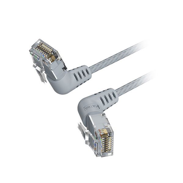 【10本セット】 VENTION Cat.6a LANケーブル 配線 UTP 直角コネクタ 360°スイングタイプ グレー 0.5m グレー IB-0262X10 高速通信に最適 最新テクノロジー搭載のLANケーブルセット 直角コネクタで360°スイング可能 信頼の品質で安心の0.5m長 グレー色でスタイリッシュ IB