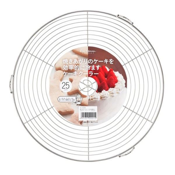 〔3個セット〕 ケーキクーラー 製菓用品 約直径25cm 丸型 (円形 ラウンド) 18-8ステンレス 食器洗い乾燥機対応 kai House SELECT お菓子作り お菓子作りの必需品 冷却台でケーキ・クッキーの生地をパーフェクトに冷やす 作業がスムーズに進む調理器具 食器洗い乾燥機対応で