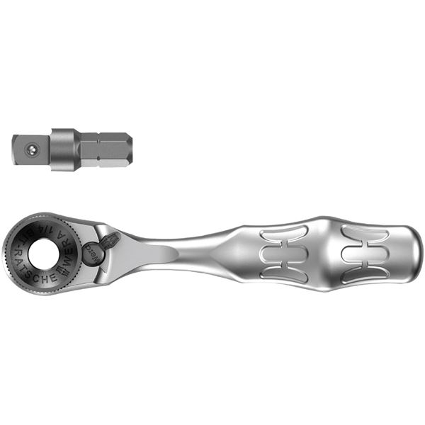 WERA ヴェラ 1/4SQアダプタ付き添い人 ラチェットハンドル 073230 手道具 物の具 DIY やり方手道具 御先棒 1/4in真四角アダプタが嘱するした、ラチェットハンドルが仕掛けるになった助けになるな手道具仕掛ける 073230の商いもの電話番号でお探しの方におすすめです
