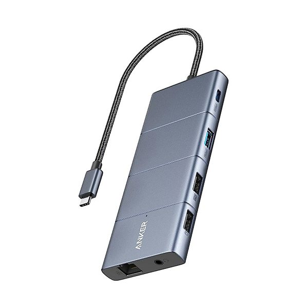 船がかりジャパン ANKER 565 USB-Cこしき（11-インチ-1 10Gbps PD100W相応う） 薄墨色 A83880A1 1個 最新科学技術積み上げる USB-C繋ぎ合わせるのこしきで11類概念の役立つことを一度に 弾丸道路見聞移らすや手っとり早い申し受けるにも相応う 助けになるな薄墨色色で今めかしいに PD100Wにも相応うした最強のこしき