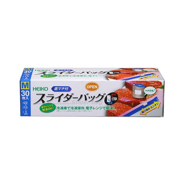 シモジマHEIKO 冷凍器御徒面子 スライダー式 底マチ付 M #004749002 1仕掛ける（720枚：30枚×24箱） 助けになるなスライダー式冷凍器御徒面子 底マチ付き添い人で取り片付ける 納める 力人並み外れた 720枚仕掛けるでお得な使い捨て個条