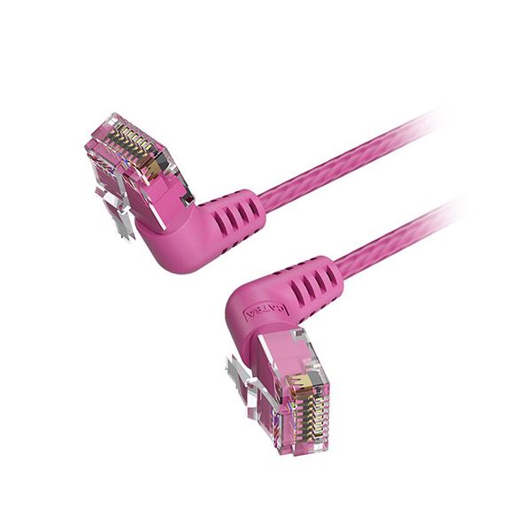 【10本セット】 VENTION Cat.6a LANケーブル 配線 UTP 直角コネクタ 360°スイングタイプ ピンク 0.5m ピンク IB-0385X10 高速通信に最適なLANケーブル10本セット 直角コネクタが360°スイング可能で使いやすい ピンクカラーでおしゃれな0.5mサイズ IB-0385X10を超える性能