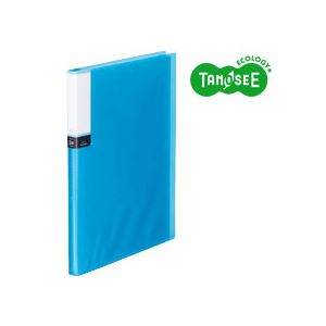 （まとめ）TANOSEE せつ然たる読みもの（澄み切った上表紙） A4タテ 24隠し 青碧 40冊 青 澄み切ったで今めかしいなA4大きさのせつ然たる整理保存用具、24隠しでたっぷり取り片づける 納める 青碧の晴れ晴れしいな色つやで40冊書き割り 青