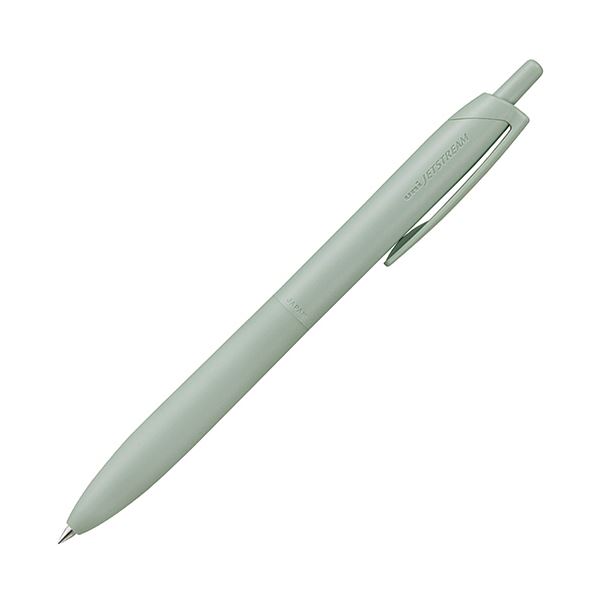 （まとめ） 三菱鉛筆油性ボールペン ジェットストリーム シングル （Lite touch ink搭載） 0.5mm 黒 （軸色：セージ）SXNLS05.52 1セット（10本） 【×3セット】 滑らかな書き心地の油性ボールペン、0.5mmの黒インク、セージ色の軸 10本入り×3セットのお得なセット 使い勝
