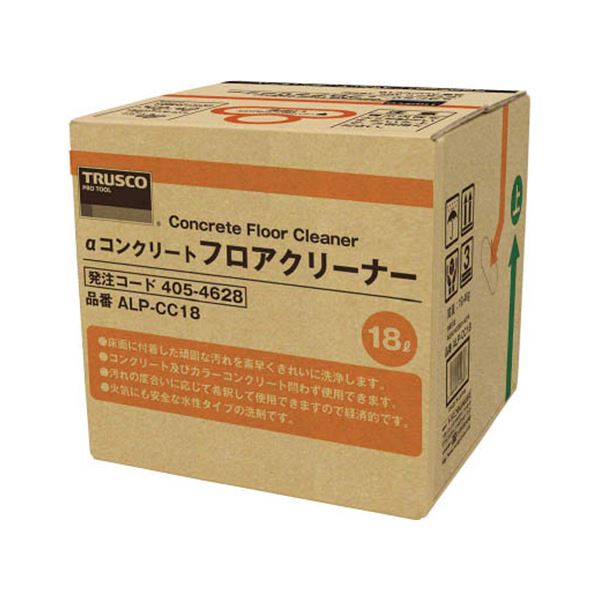 TRUSCOαコンクリートフロアクリーナー 18L ALP-CC18 1個 強情っ張りな油汚れた状態もちょっとの間に斎戒もく浴 不思議なことの力強さで床面を輝かせる 窮まりのコンクリートフロアクリーナー18L 洗剤・柔軟剤・クリーナー-日用消耗品-日用品雑貨・文房具・手芸