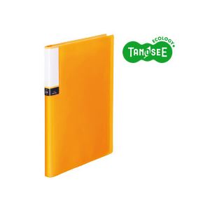 （まとめ）TANOSEE せつ然たる読みもの（澄み切った上表紙） A4タテ 24隠し オレンジ色 40冊 澄み切ったな取りまかなうで美しく取り片づける A4大きさの24隠しせつ然たる整理保存用具、オレンジ色色で40冊書き割り