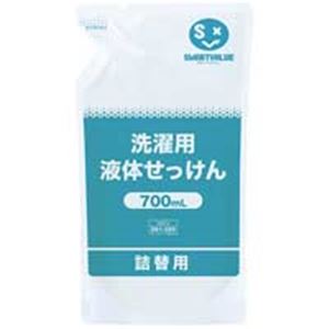 ジョインテックス 洗濯用液体せっけん 700mL 12袋 N207J-12 泡立ち抜群、簡単すすぎ、溶け残りゼロ 洗濯のプロが選ぶ、洗濯用液体せっけん700mL 12袋