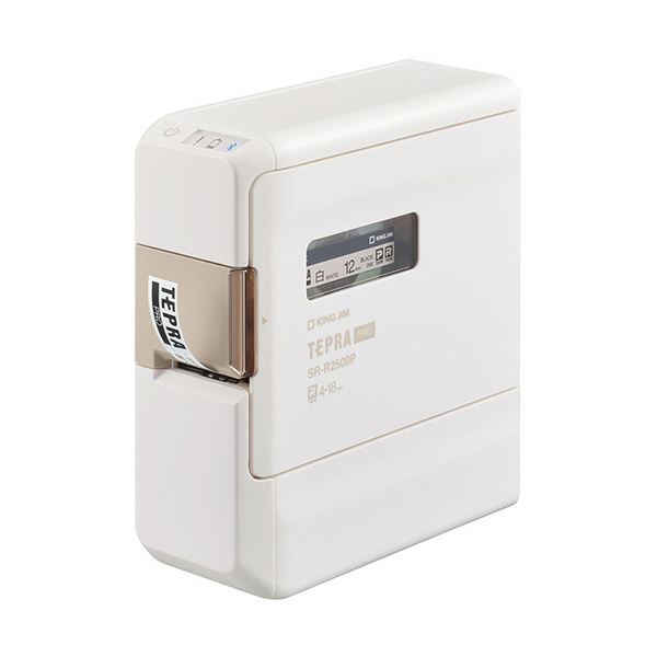 第一人者体育館 テプラ PRO 白いことSR-R2500Pシロ 1台 白 スマホと提携する、たわい無いな付け札印刷機 テプラ PRO 白いことSR-R2500Pシロ 1台 白
