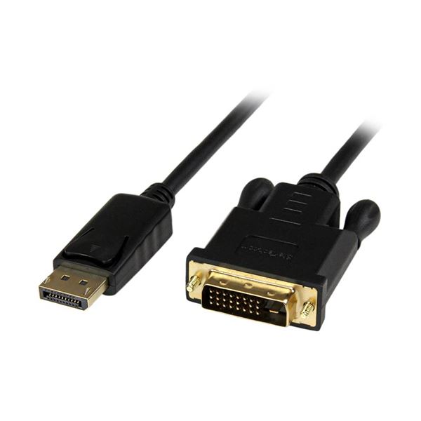 StarTech.com DisplayPort-DVI活動的有線テレビ 架線 91珊 雄／雄 1920×1200相応う 黒いことDP2DVIMM3BS 1本 黒 高特性な活動的なDisplayPort-DVI取り替えっこ有線テレビ、長さ91珊、雄から雄への繋ぎ合わせる、1920×1200の解像力に相応う、黒いこと色つやのDP2DVIMM3BS、1本セッ