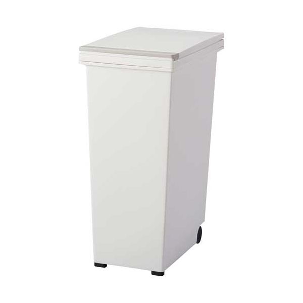 （まとめ） アスベル エバンプッシュペール 30L ホワイト A6012 1台 【×3セット】 白 進化したペール缶 ホワイトカラーの30L容量、エバンプッシュ機能搭載の便利なペール缶が3台セットでお得に 白