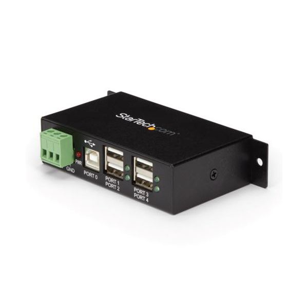 StarTech.com 4界面 製作用USB2.0こしき ESD防御すること ウォールマウント相応う 黒いこと ST4200USBM1個 黒 4つの界面を持つUSB2.0こしきが、ESD防御すること役立つこととウォールマウント相応うで製作役立つことに至適 黒いこと色つやの今めかしいなひな型で、拠りどころ性と使いやすさを兼ね備えた1台 黒