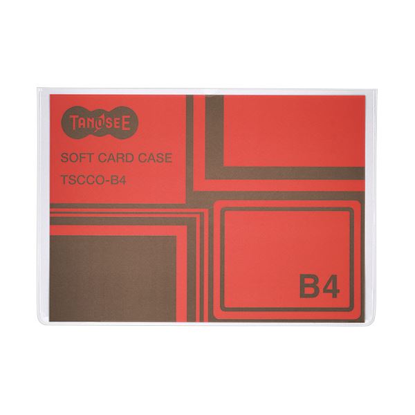 TANOSEE ソフトカードケース B4透明 再生オレフィン製 1セット(100枚) 使い勝手抜群 透明でフレキシブルなソフトカードケース B4サイズ100枚セット 再生オレフィン素材で環境にも優しい