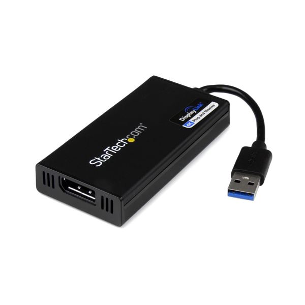 StarTech.com USB 3.0接続4K対応DisplayPort外付けグラフィックアダプタ USB32DP4K1台 4K解像度対応のDisplayPortグラフィックアダプター USB接続で高画質映像を楽しめる デスク (テーブル 机) トップやラップトップに簡単接続 大画面での作業やエンターテイメントを快適に|夢の小屋