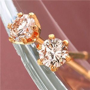 K18PG ピンク ダイヤモンドピアス 0.1ct ピンクダイヤモンドの輝きが魅力の18金ピンクゴールドピアス 0.1ctのダイヤモンドが華やかさを引き立てます