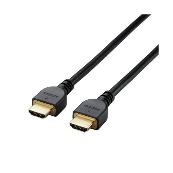 （まとめ） 4Kイーサネット対応 HIGHSPEED HDMIケーブル 配線 タイプA19ピン ブラック 1.5m RoHS指令準拠（10物質）DH-HD14E15／RS 1本 【×2セット】 黒 4K対応の高速HDMIケーブル イーサネット機能搭載で信頼性抜群 RoHS指令準拠で安心設計 信号ロス最小限、スタイリッシ