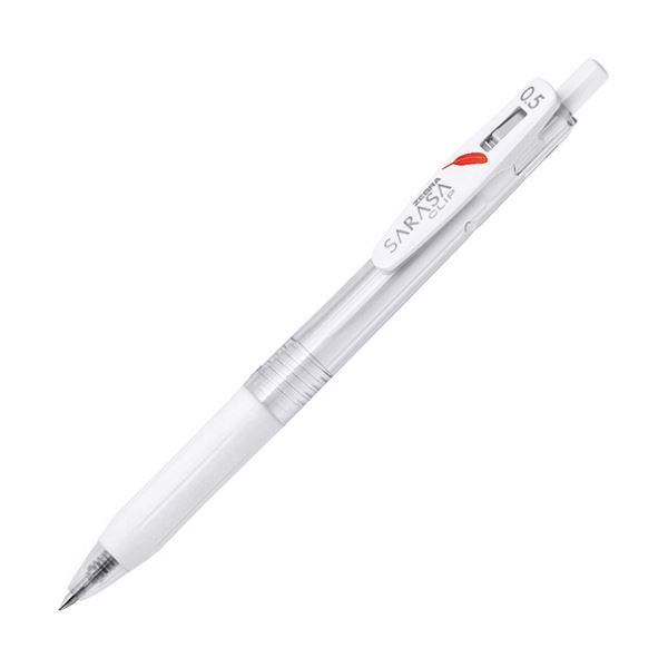 （まとめ） ゼブラ ゲルインクボールペンサラサクリップ赤い羽根 0.5mm 黒 JJ99-BK 1セット（10本） 【×10セット】 さらさらな書き心地を楽しむ、滑らかなノック式ゲルインクボールペン ゼブラが贈る、赤い羽根が印象的な0.5mmの黒インク まとめてお得な1セット（10本）×