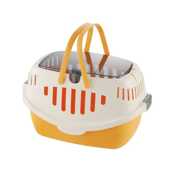 リッチェル ピコ キャットキャリー オレンジ【ペット用品】【キャリー】 キャットキャリーの新たなる旅立ち オレンジの輝きが瞬く、愛猫のための究極の移動空間【リッチェル ピコ キャットキャリー オレンジ】