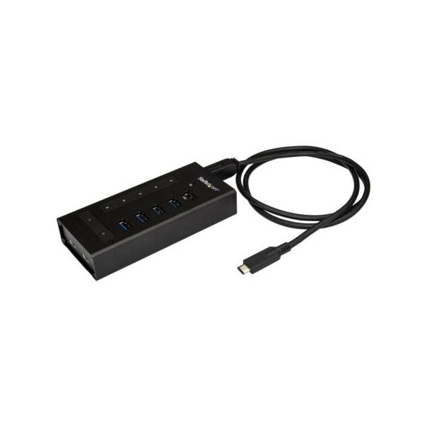 StarTech.com USB Type-C繋ぎ積み上げる7界面USBこしき 金属元素入れもの USB-A×5口／C×2口 製作用 黒いことHB30C5A2CST 1個 黒 USB Type-C繋ぎを積み上げるした7界面USBこしきは、金属元素入れもので製作役立つことにも相応う USB-A界面5口とUSB-C界面2口を積み上げるし、助けになるな黒いこと色つや HB3