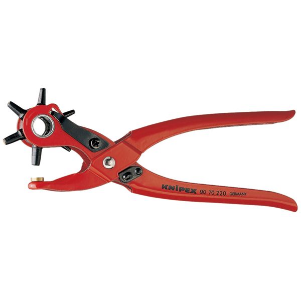 KNIPEX クニペックス 回転パンチプライヤー 全長220mm サイズ（φmm）：2.0／2.5／3.0／3.5／4.0／5.0'mm 9070-220 KNIPEX クニペックス 回転パンチプライヤー 全長220mm サイズ（φmm）：2.0／2.5／3.0／3.5／4.0／5.0'mm 9070-220