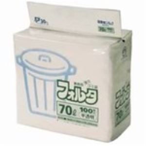 （まとめ）日本サニパック フォルタ・環優包装F-7H 半透明 70L 100枚【×2セット】 透明なる環境に優しい70Lの大容量 大型 セット 掃除用品から事務用品まで、あらゆるニーズにお応えします 清潔さと経済性を兼ね備えたお得なセットで、快適な環境を手に入れましょう