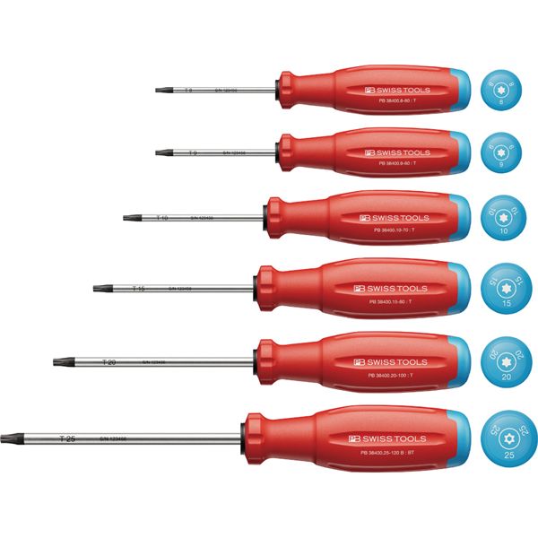 PB SWISS TOOLS ピービースイスツール バーチェア 椅子 カウンターチェア ズ 6本組 スイスグリップEVO ヘクスローブドライバーセット 38440 進化したスイスグリップを持つ、6本のヘクスローブドライバーセット 最高品質のツールで、作業効率を飛躍的に向上させます