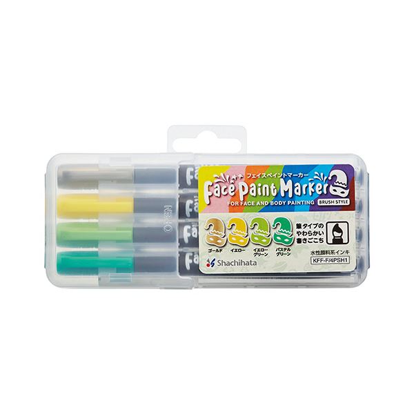 (まとめ）シヤチハタ フェイスペイントマーカー4色セット1 KFF-F/4PSH1 1パック【×30セット】 鮮やかな色彩が織りなす、夢の世界への招待 驚きと喜びが広がる、フェイスペイントマジック4色セット 一瞬で変身し、輝く笑顔を彩る 自由な発想で創り出す、無限の可能性 心躍