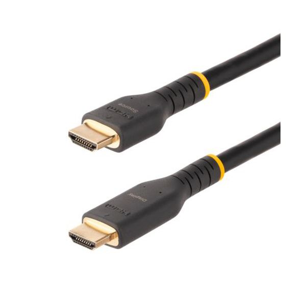 StarTech.com ハイスピードHDMI 2.0ケーブル 配線 10m／アクティブ／4K60Hz／イーサネット対応RH2A-10M-HDMI-CABLE 1本 4K60Hzに対応したアクティブな10mのHDMI 2.0ケーブル 配線 で、高速通信とイーサネット接続を実現 最高品質の映像と音声をお楽しみください