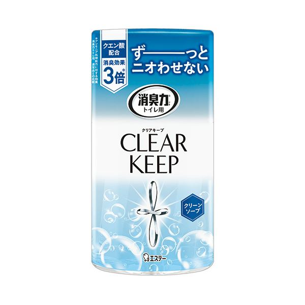 （まとめ） エステートイレの消臭力 CLEAR KEEP クリーンソープ 400mL 1セット（3個） 【×5セット】 消臭力抜群 清潔な香り漂うソープセット 400mLのクリーンソープが3個セットになって5セット お得なまとめ買い お徳用 でお部屋をスッキリさせましょう