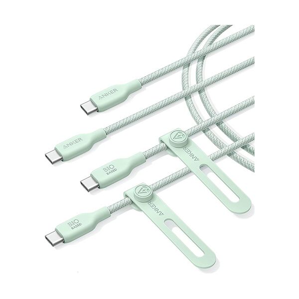 （まとめ） 船がかりジャパン ANKER USB-C＆USB-C 有線テレビ 架線 （240W エコフレンドリーナイロン） 1.8m 緑であること B80E60611容器に並べる（2本） 【×2書き割り】 緑 高耐久性のUSB-C＆USB-C有線テレビ2本書き割り 240Wの力強さを持つエコフレンドリーナイロン製で、1.8mの長さで使い
