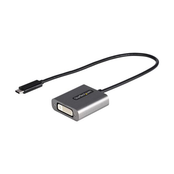 StarTech.com USB TypeC-DVI 取り替えっこ見せびらかすアダプター 黒いこと CDP2DVIEC 1個 黒 USB TypeC端子をDVI端子に取り替えっこする見せびらかすアダプタ、黒いこと色つやのCDP2DVIEC 1個書き割り 見せびらかす繋ぎ合わせるを円転自在に 黒