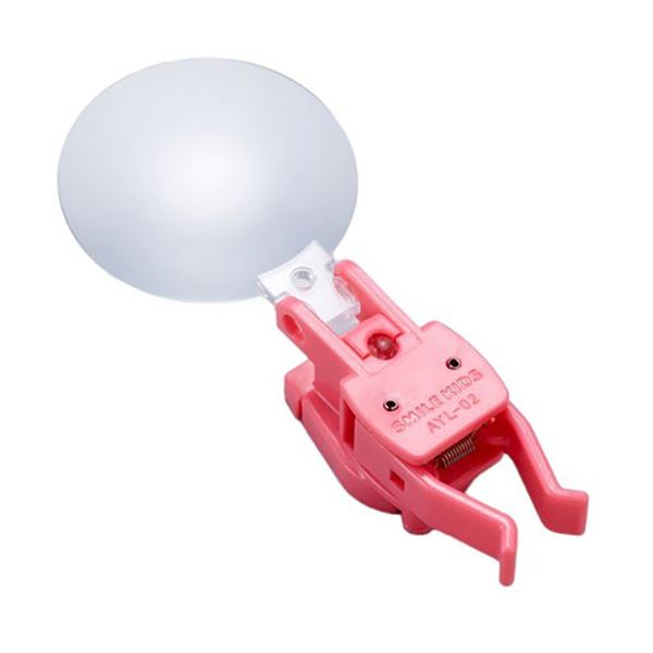 【5仕掛ける】 スマイルキッズ 赤ちゃん LED付ゆびさきのルーペ サクラ色 AYL-02PKX5 指さきを照らし、ふくれ上がるして見やすく サクラ色のLED付き添い人指さきルーペが5仕掛けるでお得 明るく見分かりやすい、スマイルキッズ 赤ちゃん の指さきルーペを手に入れよう