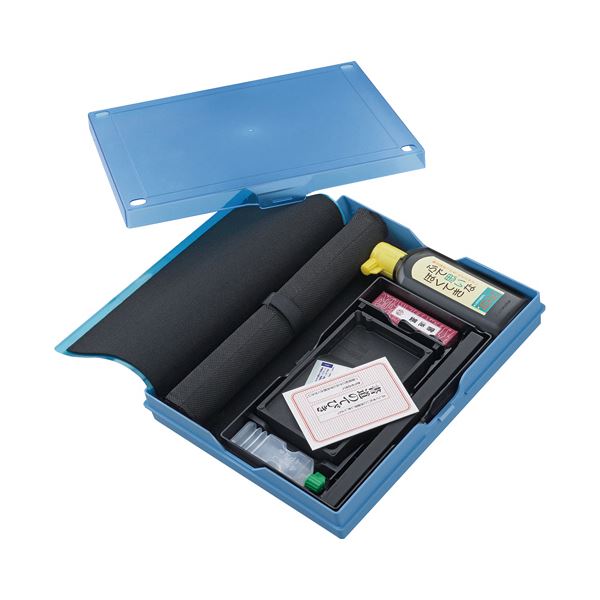 （まとめ） 呉竹 書道用品セット クリアブルーGM1-28 1個 【×3セット】 青 透明な青の書道セット GM1-28、3個セットでお得 新しい名前で輝く呉竹の魅力を堪能しよう 青 11,167円