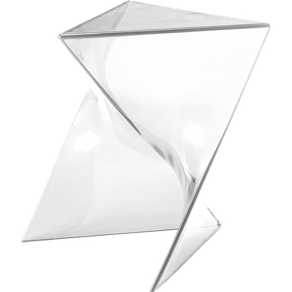 サイドテーブル エンドテーブル コーナーテーブル 小型 脇台 机 クリア （約W40×D40×H43.5cm） 完成品 透明な美しさが魅力のサイドテーブル シンプルでスタイリッシュなデザインでお部屋を引き立てる 使い勝手も抜群で様々なシーンで活躍 アクセントになる一品をお探しの