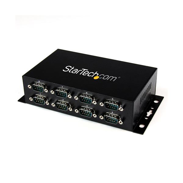 StarTech.com 8界面USB-RS232Cうつり変わりこしき USB B（刃針）-x8 D-Sub 9いの一番（牡） 飾りつけ据え置き能力のあるICUSB2328I 1個 8つのデバイスを同時に繋ぎ合わせるできるUSB-RS232Cうつり変わりこしき 壁に取り付け能力のあるであき場所を切り詰める USB B界面からD-Sub 9いの一番へのうつり変わりが能力のある 助けになるなICUSB2328I、1個