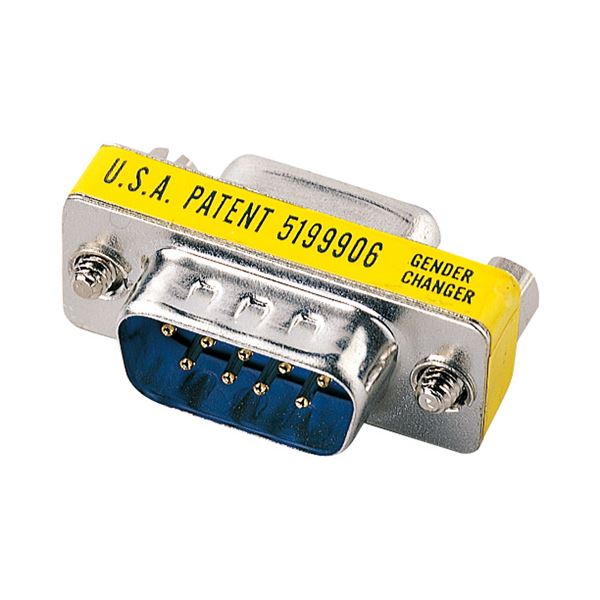 【5個セット】 ジェンダーチェンジャー（D-sub9pinコネクタオスメス） AD9S-MFKX5 進化した接続の魔術師 D-sub9ピンコネクタの性別を変える魔法の器【5個セット】