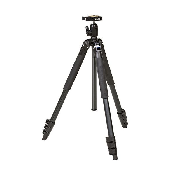 スリック SLIK エアリーL100 脚先を持って軽い力で開脚・反転が可能 縮長：417mm／全高1543mm KEN07119 軽やかな力で脚を開閉・反転可能なエアリーL100 417mmの縮長から1543mmの全高まで、使い勝手抜群のスリックな三脚